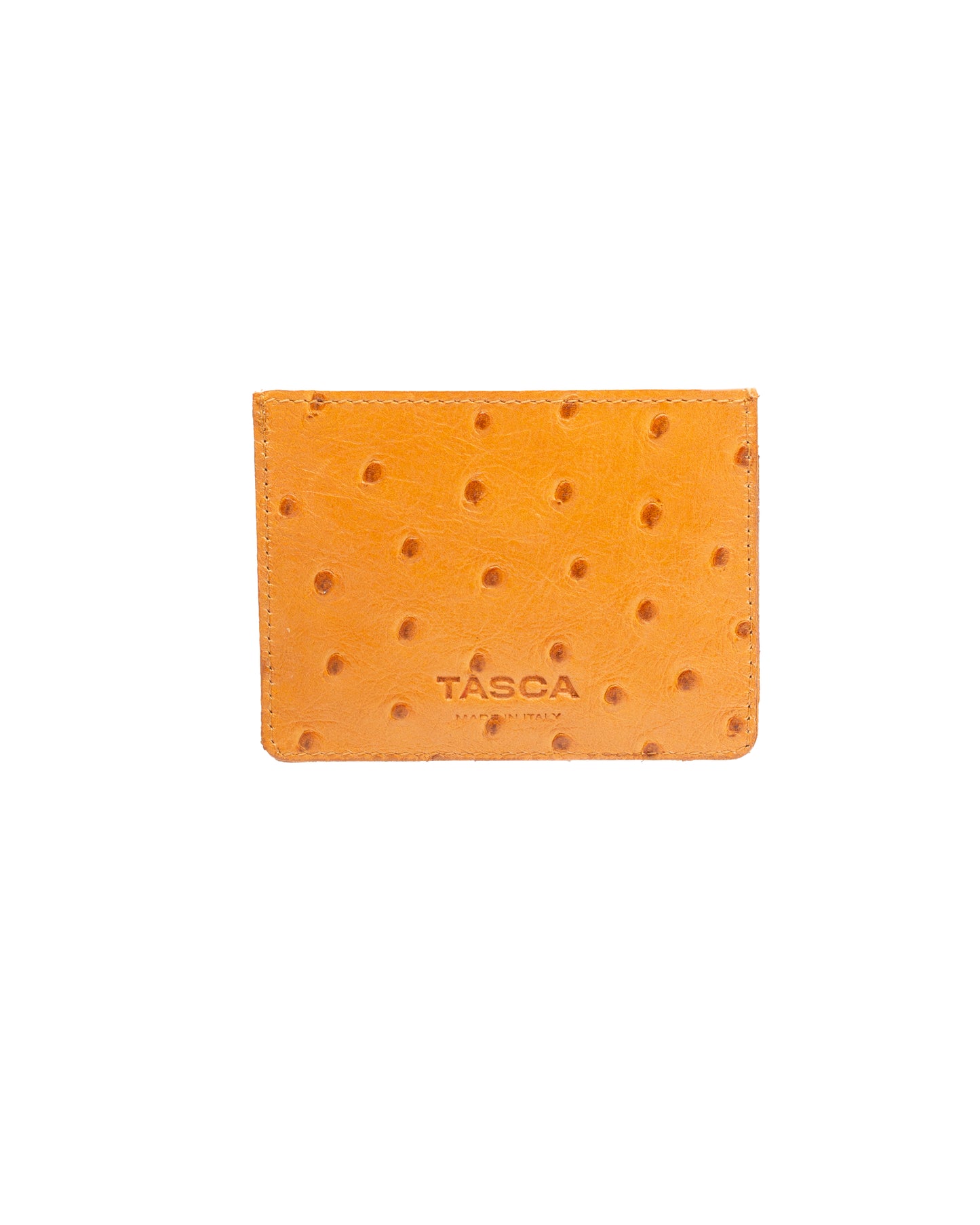 CARDHOLDER - OSTRICH COGNAC