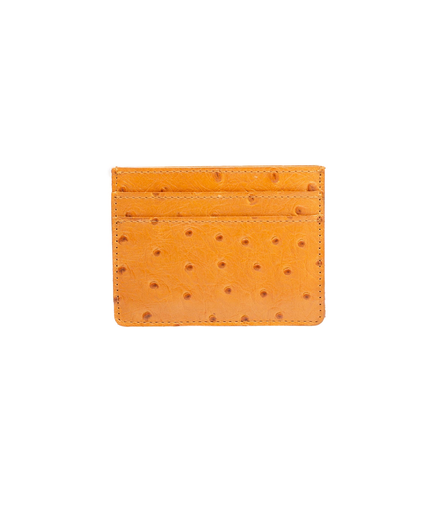 CARDHOLDER - OSTRICH COGNAC